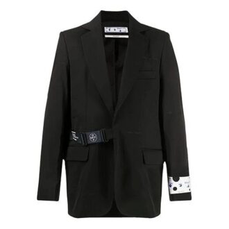 Off-White Men’ s Lacing Suit Black Jacket Off-White Men’ s Lacing Suit Black Jacket
