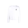 Off-White Men’ s Logo Arrow Pattern Pullover Loose Fit White