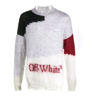 Off-White Men’ s Logo Colorblock Ordinary Version Gray