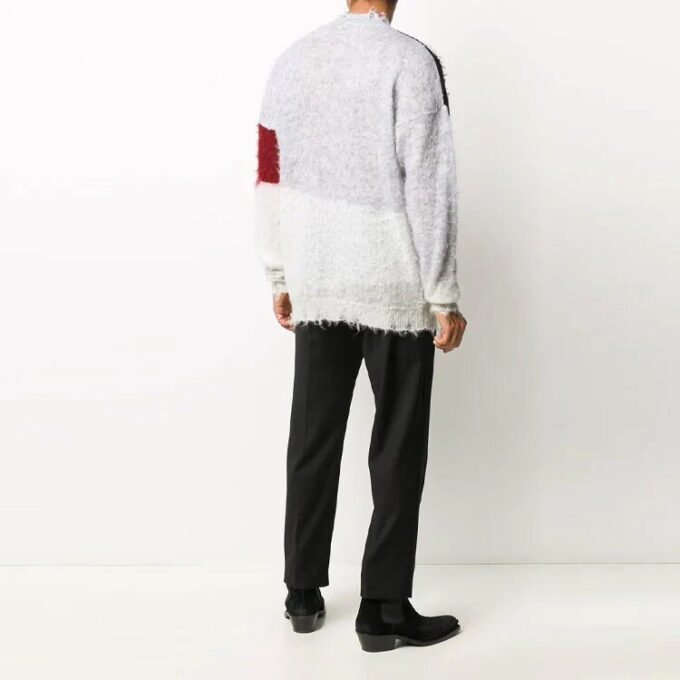 Off-White Men’ s Logo Colorblock Ordinary Version Gray