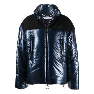 Off-White Men’ s logo Jacket Blue