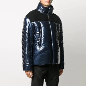 Off-White Men’ s logo Jacket Blue