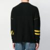 Off-White Men’ s logo Knit Round Neck Black