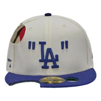 Off-White Men’ s Logo logo Embroidered Hole Creamy White Cap