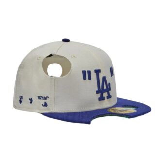 Off-White Men’ s Logo logo Embroidered Hole Creamy White Cap