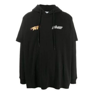 Off-White Men’ s logo Pattern Printing Black