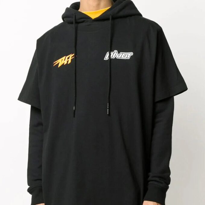 Off-White Men’ s logo Pattern Printing Black