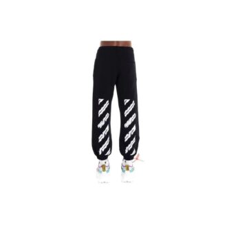 Off-White Men’ s Logo Pattern Printing Bundle Feet Sports Pants/Trousers/Joggers Black