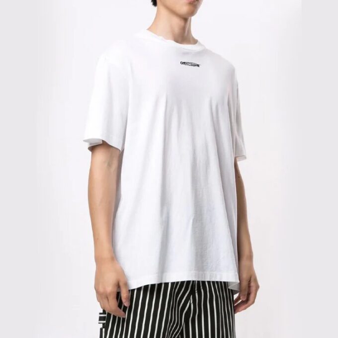 Off-White Men’ s Logo Pattern Printing White T-Shirt