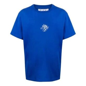 Off-White Men’ s Logo Printing Blue T-Shirt