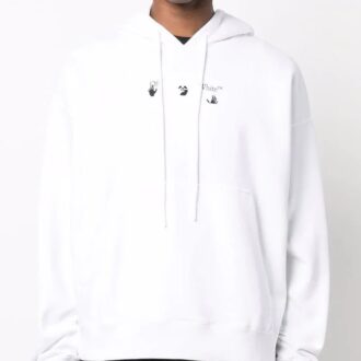 Off-White Men’ s Logo Printing Drawstring White