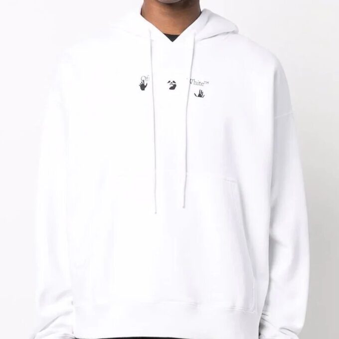 Off-White Men’ s Logo Printing Drawstring White