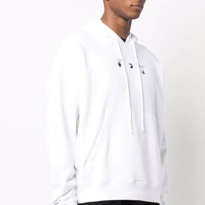 Off-White Men’ s Logo Printing Drawstring White