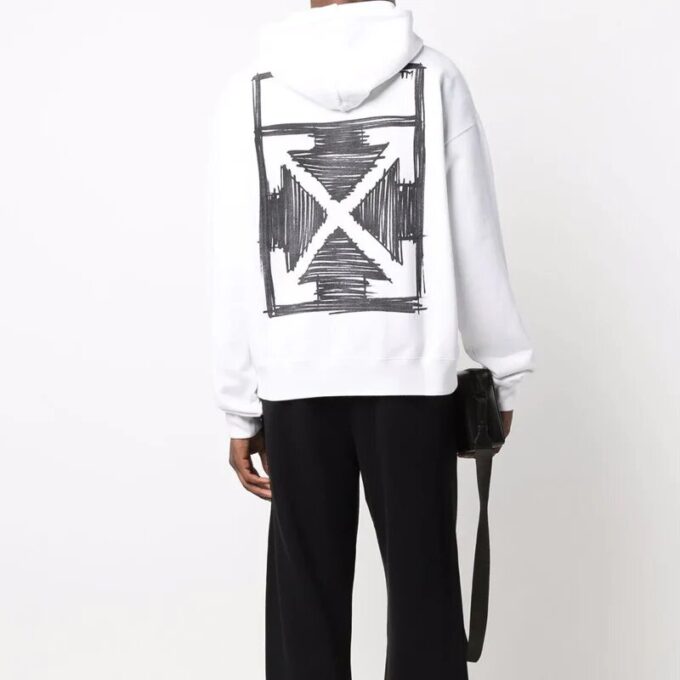 Off-White Men’ s Logo Printing Drawstring White