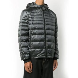 Off-White Men’ s logo Printing Gray Jacket