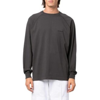 Off-White Men’ s Logo Printing Pattern Round Neck Pullover Long Sleeves Gray Off-White Men’ s Logo Printing Pattern Round Neck Pullover Long Sleeves Gray