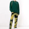 Off-White Men’ s Logo Printing Pullover Green
