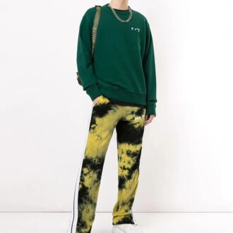 Off-White Men’ s Logo Printing Pullover Green Off-White Men’ s Logo Printing Pullover Green