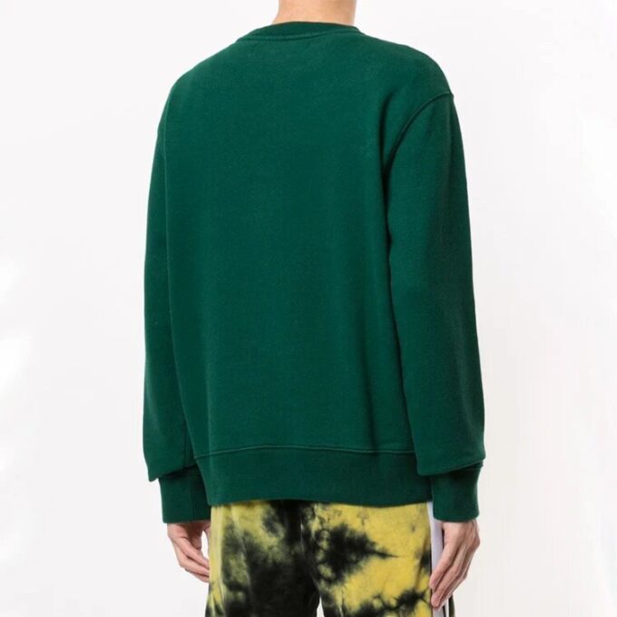 Off-White Men’ s Logo Printing Pullover Green