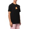 Off-White Men’ s Logo Printing Round Neck Pullover Short Sleeve Black T-Shirt