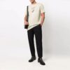 Off-White Men’ s Logo Printing Round Neck Short Sleeve Light Brown T-Shirt