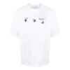 Off-White Men’ s Logo Printing Round Neck Short Sleeve White T-Shirt