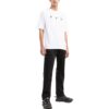 Off-White Men’ s Logo Printing Round Neck Short Sleeve White T-Shirt