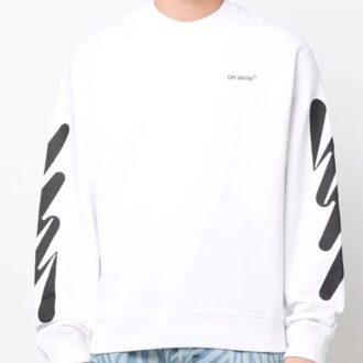 Off-White Men’ s Logo Printing Round Neck White Off-White Men’ s Logo Printing Round Neck White