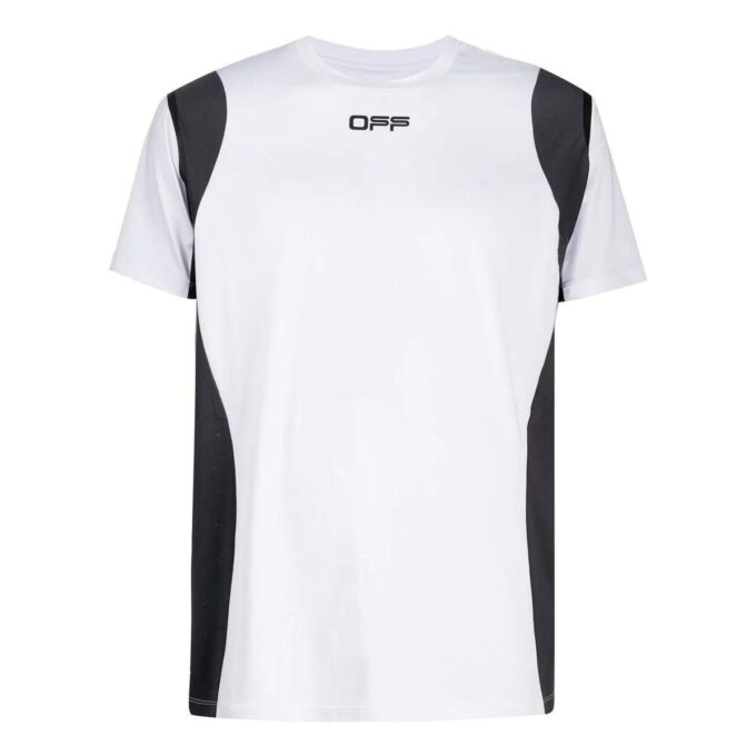 Off-White Men’ s Logo Printing Sports Short Sleeve Version White T-Shirt