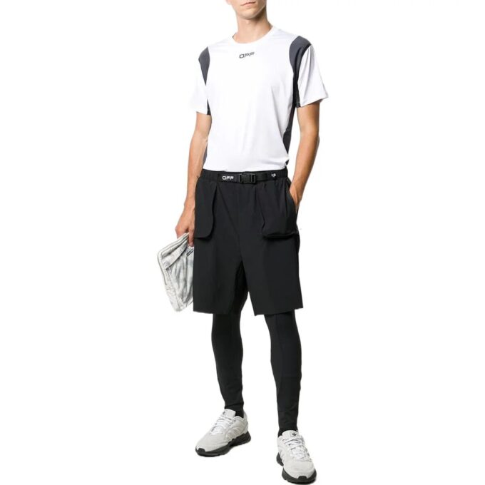 Off-White Men’ s Logo Printing Sports Short Sleeve Version White T-Shirt