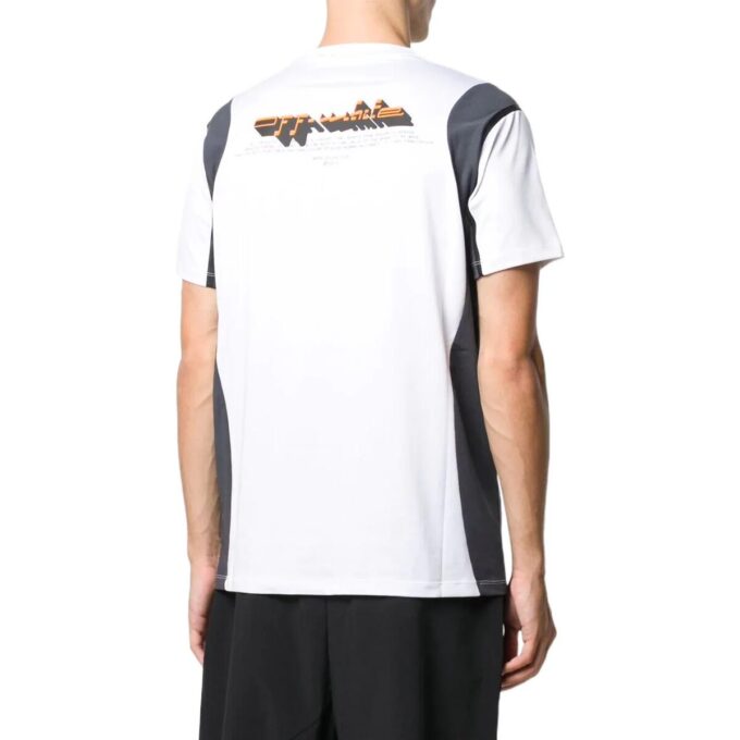 Off-White Men’ s Logo Printing Sports Short Sleeve Version White T-Shirt