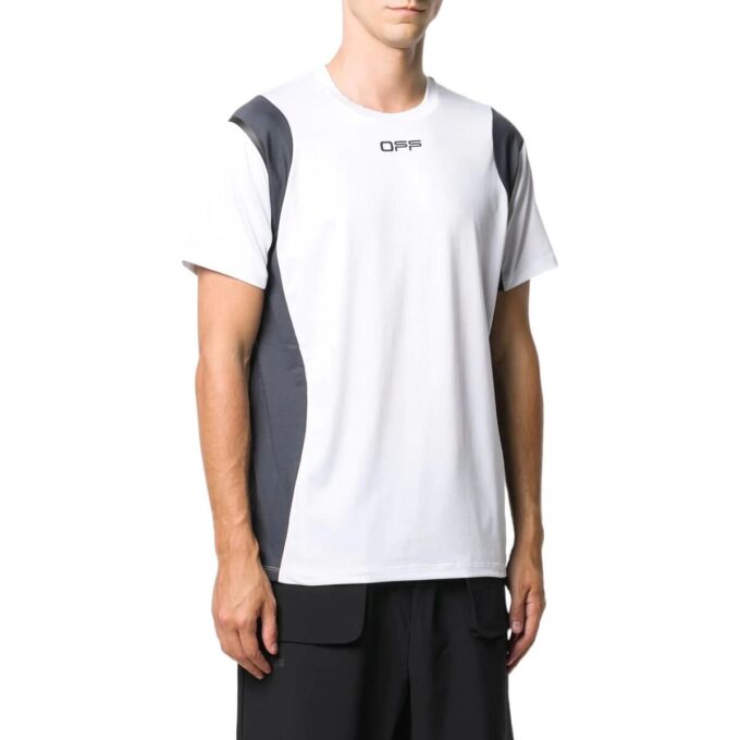 Off-White Men’ s Logo Printing Sports Short Sleeve Version White T-Shirt