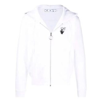 Off-White Men’ s Logo Printing Zipper White Off-White Men’ s Logo Printing Zipper White