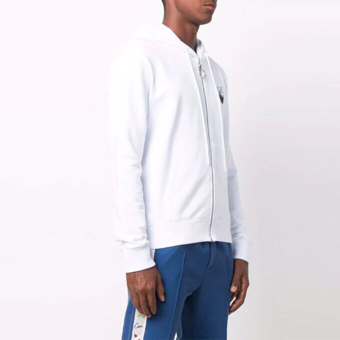 Off-White Men’ s Logo Printing Zipper White