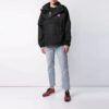Off-White Men’ s Logo Pullover Hooded Jacket Loose Fit Black