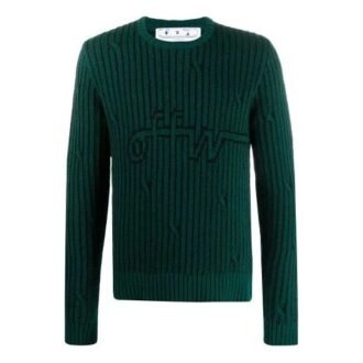 Off-White Men’ s logo Stripe Knit Green Off-White Men’ s logo Stripe Knit Green