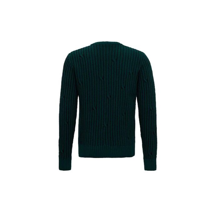 Off-White Men’ s logo Stripe Knit Green
