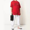 Off-White Men’ s Logo Tie Dye Red T-Shirt