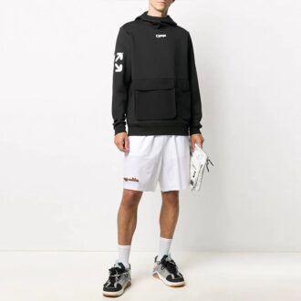Off-White Men’ s Logo Waist Arrow Shorts White
