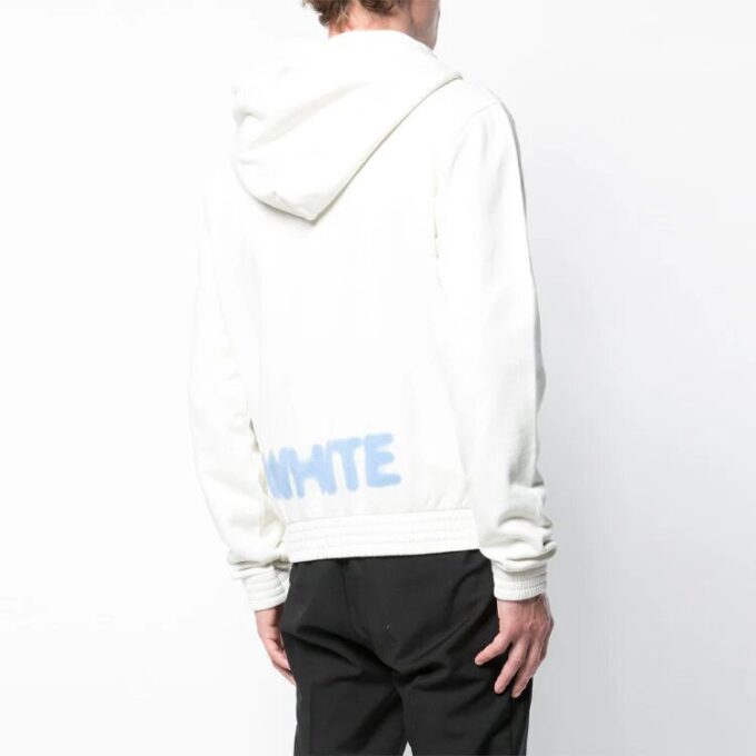 Off-White Men’ s Logo Zipper White