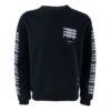 Off-White Men’ s Loose Casual Round Neck Pullover Printing Black