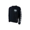 Off-White Men’ s Loose Casual Round Neck Pullover Printing Black