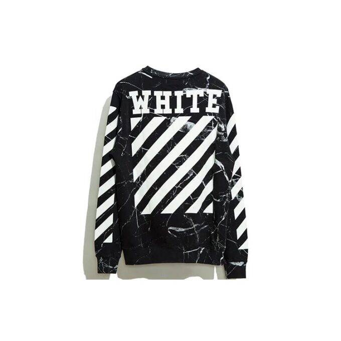 Off-White Men’ s Marble Pullover Black