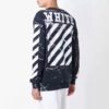 Off-White Men’ s Marble Pullover Black