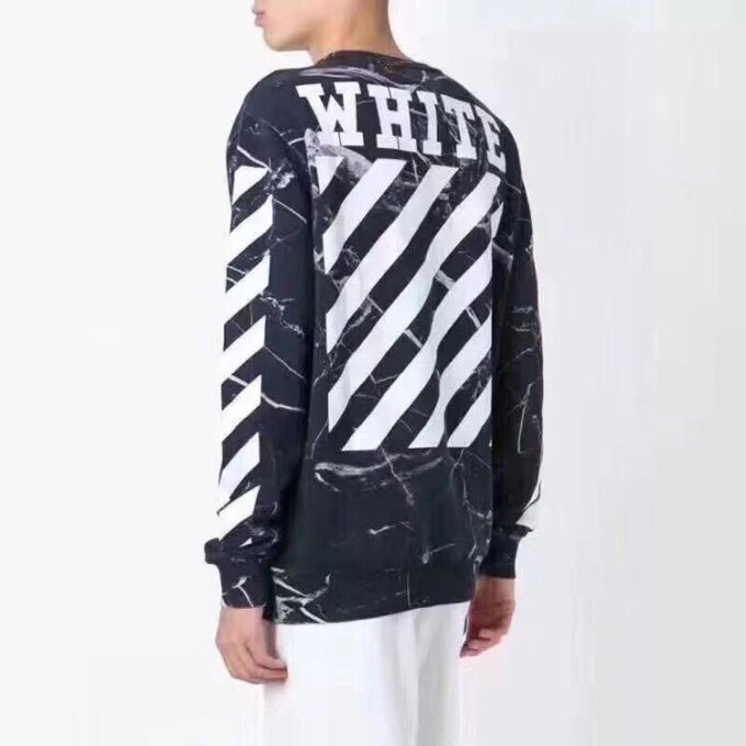 Off-White Men’ s Marble Pullover Black