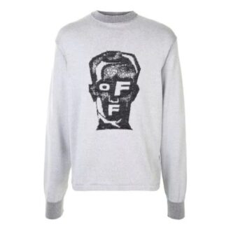 Off-White Men’ s Mask Knit Gray Off-White Men’ s Mask Knit Gray