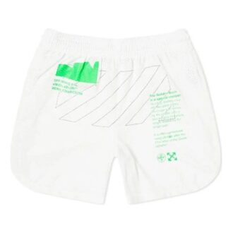 Off-White Men’ s Mesh Shorts White Off-White Men’ s Mesh Shorts White
