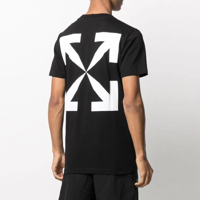 Off-White Men’ s Mona Lisa Portrait Short Sleeve Ordinary Version Black T-Shirt