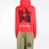 Off-White Men’ s Mona Lisa Printing Loose Fit Red