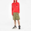 Off-White Men’ s Mona Lisa Printing Loose Fit Red